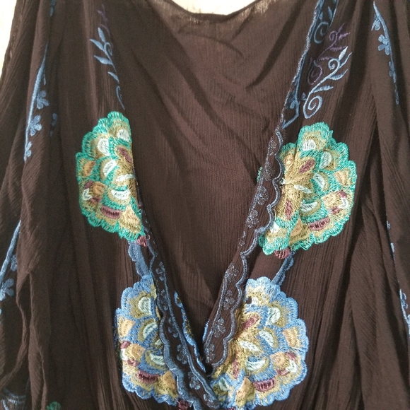 Free People Cora Black Embroidered Dress - Picture 5 of 10